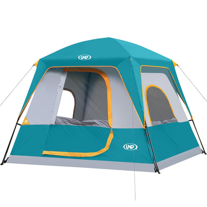 UNP 2/4/6/8 Person Tent, Portable Cabin Tent, Camping Tent 4-Person Easy Set Up, Waterproof with Top Rainfly for Outdoor Camping/Hiking | Easy Set Up, Waterproof, Top Rainfly