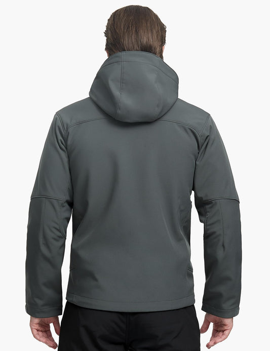 FREE SOLDIER Men's Softshell Hiking Jacket Waterproof Hooded Tactical Hunting Jacket