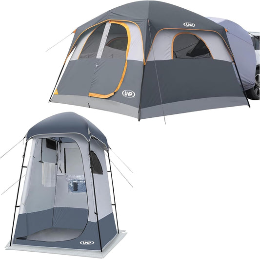 UNP Camping Shower Tent and SUV 6 Person Camping Tent for Outdoor Pricacy Shelter Hiking Fishing