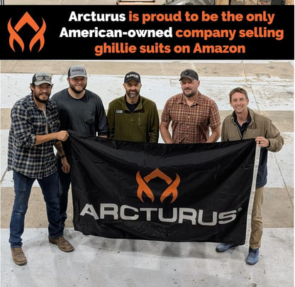 Arcturus Ultra-Lite Kids Ghillie Suit | Includes 3-Color Camo Face Paint| Halloween Costume - Army | Sniper | Bush Costume | Hunting & Airsoft for Children