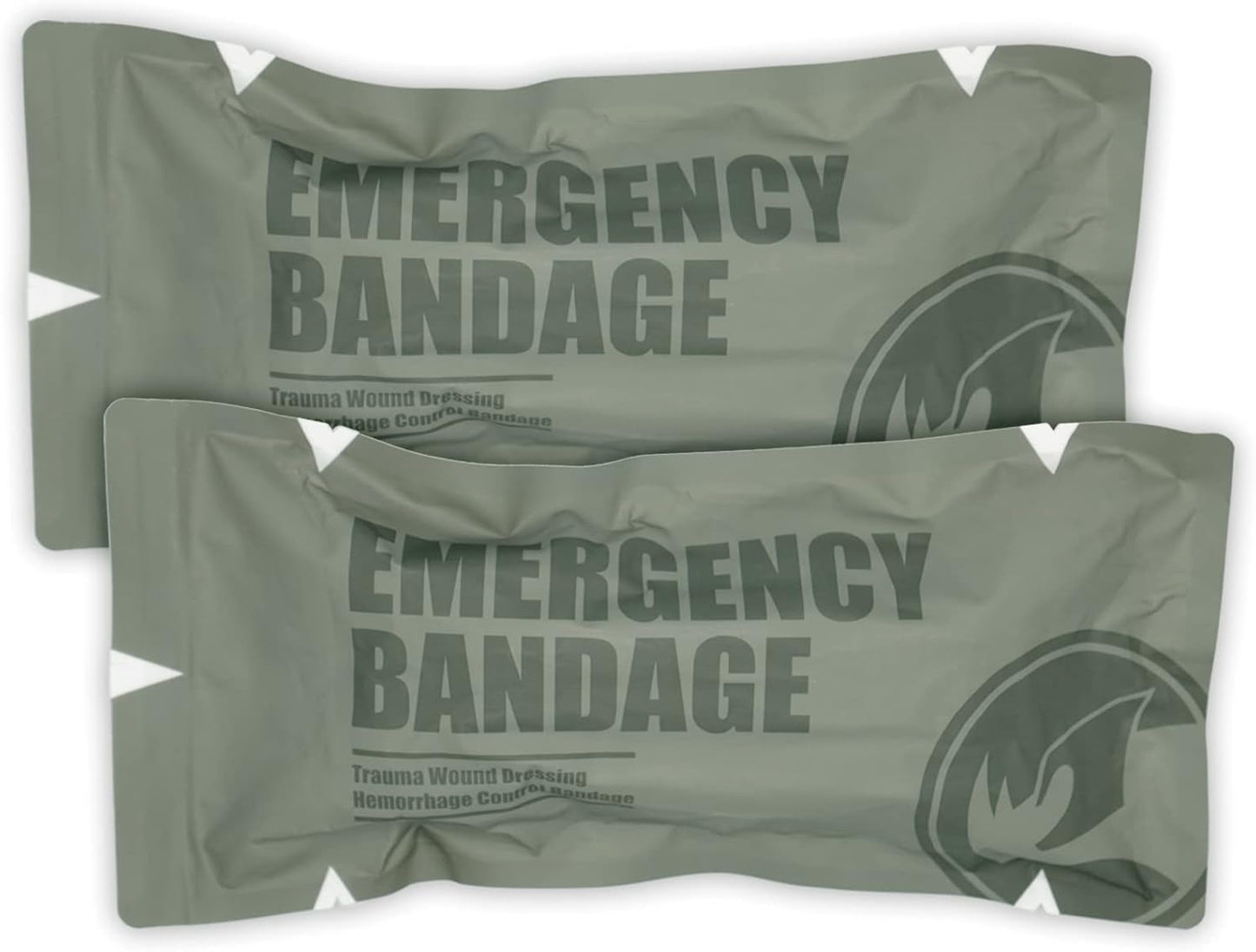 RHINO RESCUE Bundle- Non-Vented Chest Seal, IFAK Emergency Trauma Dressing+6" Israeli Style Emergency Bandage, Compression Trauma Wound Dressing