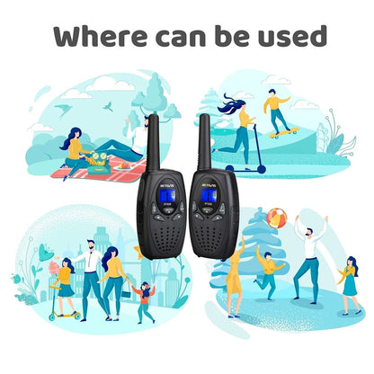 Retevis RT628 Walkie Talkies for Kids,Toys Gifts for 6-12 Years Old Boys Girls,Long Range 2 Way Radio 22CH VOX,Birthday Gift,Family Walkie Talkie for Camping Hiking Indoor Outdoor