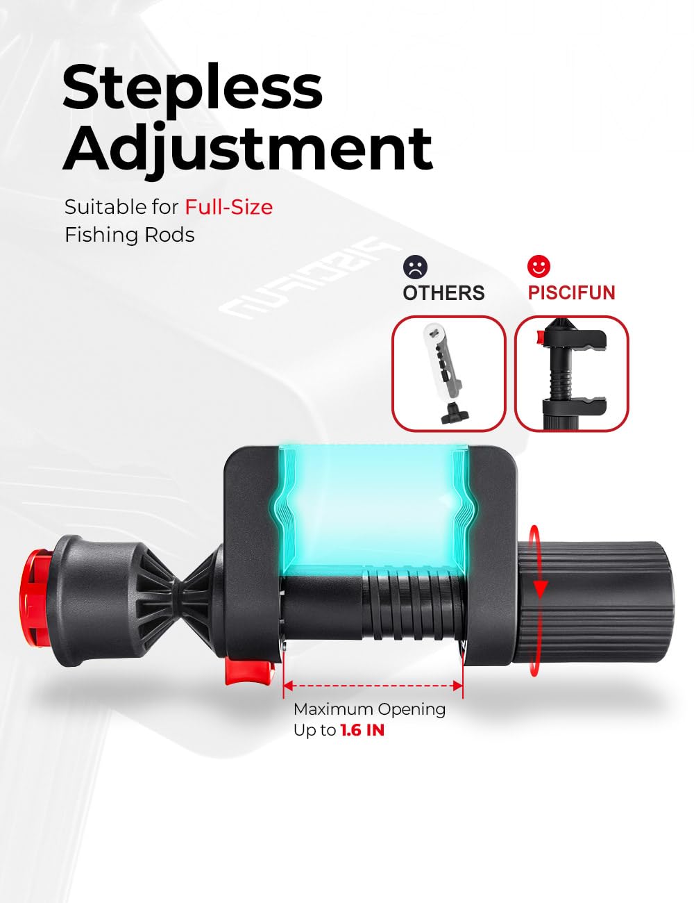 Piscifun Speed E Fishing Line Spooler, Fishing Reel Spooler Fits Rods, Line Winder for Spinning, Baitcaster and Spincast Reel