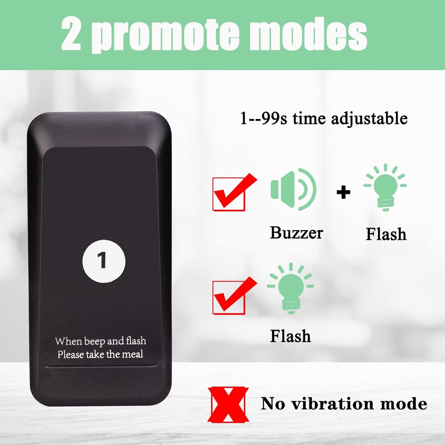 Retekess TD157 Restaurant Pager System, Pagers for Restaurants,984ft Long Range, 16 Pagers and Beepers for Food Truck, Bars, Food Court, No Vibration Mode