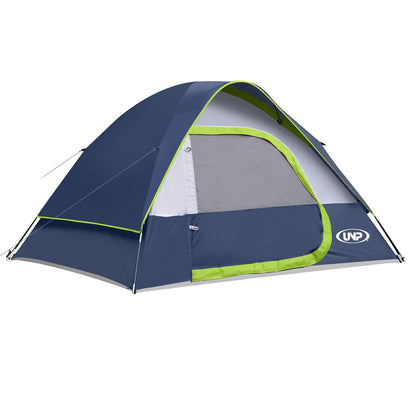 Camping Tent 4 Person, Waterproof Windproof Tent with Rainfly Easy Set up-Portable Dome Tents for Camping