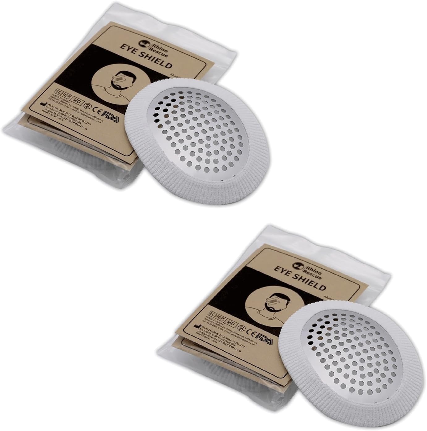 RHINO RESCUE Eye Shield for Adults, Medical Eye Patch (2)