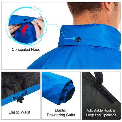TIDEWE Rain Suit, Waterproof Breathable Lightweight 2 Pieces Rainwear