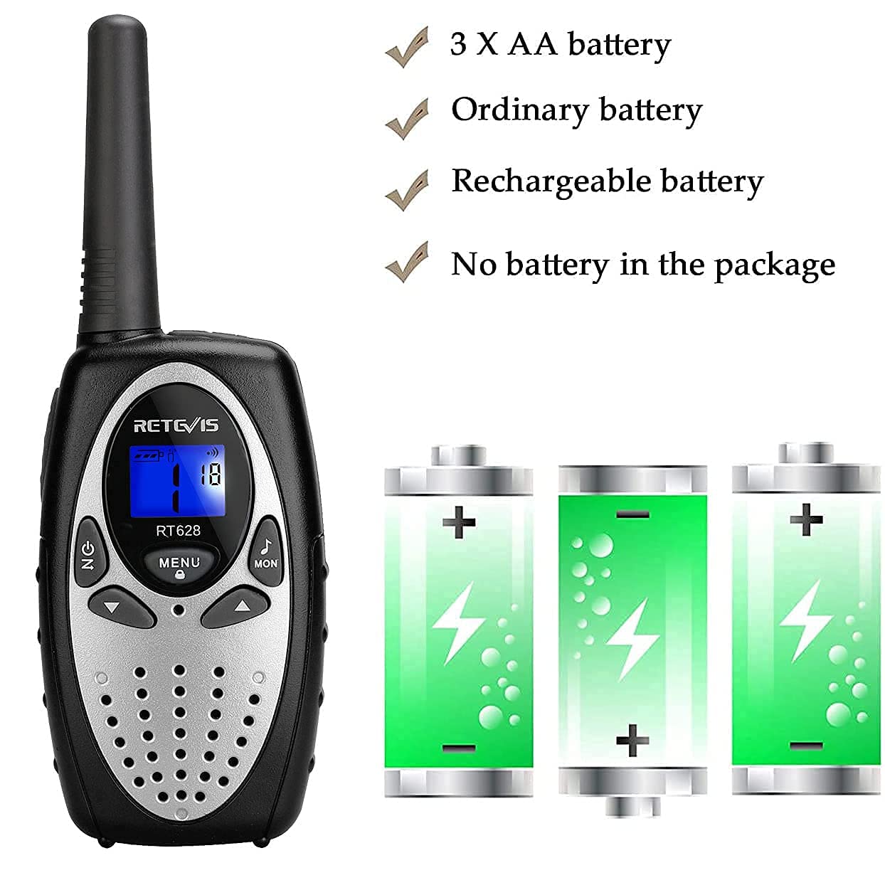 Retevis RT628 Walkie Talkies for Kids,Toys Gifts for 6-12 Years Old Boys Girls,Long Range 2 Way Radio 22CH VOX,Birthday Gift,Family Walkie Talkie for Camping Hiking Indoor Outdoor