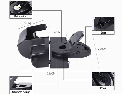 Safe Plastic Tunnel Rat Trap Humane Smart Rat Killer Cage Mice Rodent Animal Control Catch Bait Mouse Trap