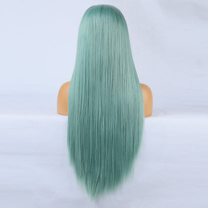 Wig Front Big Lace Ladies Chemical Fiber Wig Headgear Lace Wigs Long Straight Hair