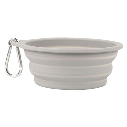 Silicone Foldable Bowl Portable Pet Bowl 600ml Cat Bowl Travel Pet Portable Dog Bowl