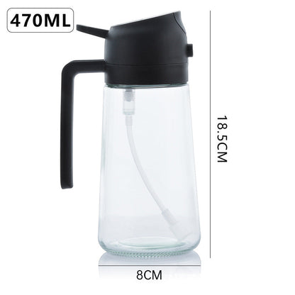 2-in-1 Kitchen Olive Oil Dispenser, Oil Sprayer, Grilling & Picnic Tools