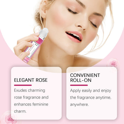 Rose Women's Ball Fragrance, Fresh Light Fragrance Exudes Charm Keep Fragrance Portable Couple Dating Perfume