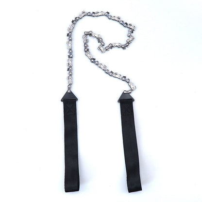 Outdoor hand zipper saw pocket chain saw garden tools 11/16/33 teeth 24 inch portable camping survival wire saw