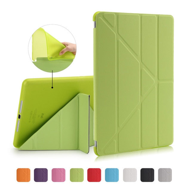 Case Cover for iPad 9.7 2017, GOLP PU Leather Magentic Smart Cover Soft TPU Back Protective Case for iPad 2018 cover A1822 A1823
