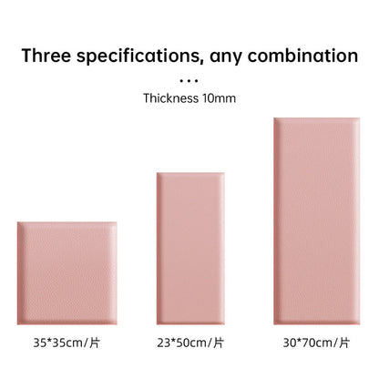 Kids' 3D Wall Stickers, Self - adhesive Soft Leather Bags, Anti - collision Wall & Bedhead Panels, 2 - 8 pcs
