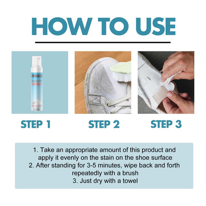 Shoe Cleaning Care Set Small White Shoes Yellow Edge Stain Cleaning White Portable Whitening Agent