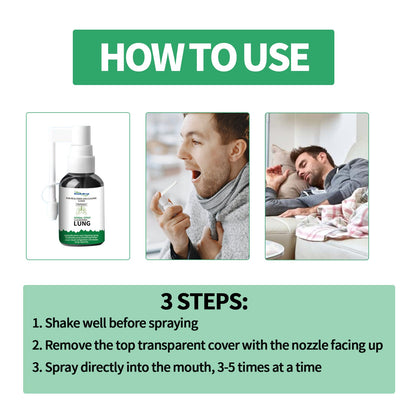 Herbal Spray Cleansing Lung, Soothe Throat And Nose Discomfort, Moisten Throat And Clear Nose Care Spray