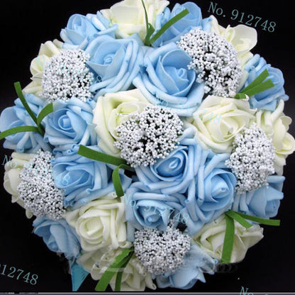 Bride Holding Flowers Romantic Wedding Colorful Bride 's Bouquet Red Pink Blue And Purple Bridal