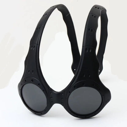 Unisex Over - The - Top Sunglasses. Ideal for outdoor cycling and sports. Fashionable retro - style metal - framed glasses.