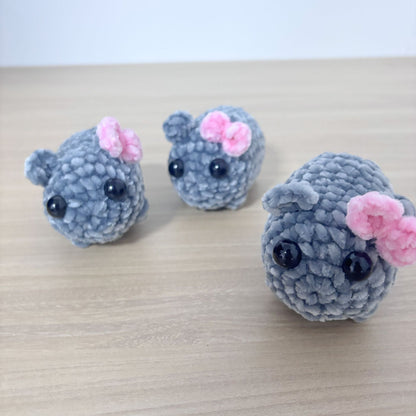 Chenille singing sad hamster keychain pendant Hamster emotional comfort doll