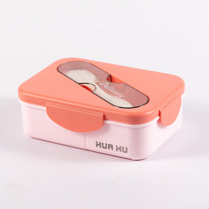 Japanese style simple portable compartment lunch box microwaveable lunch box