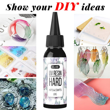 Uv Resin Glue Flower Acrylic Ceramic Adhesive Uv Manual Diy Curing Adhesive