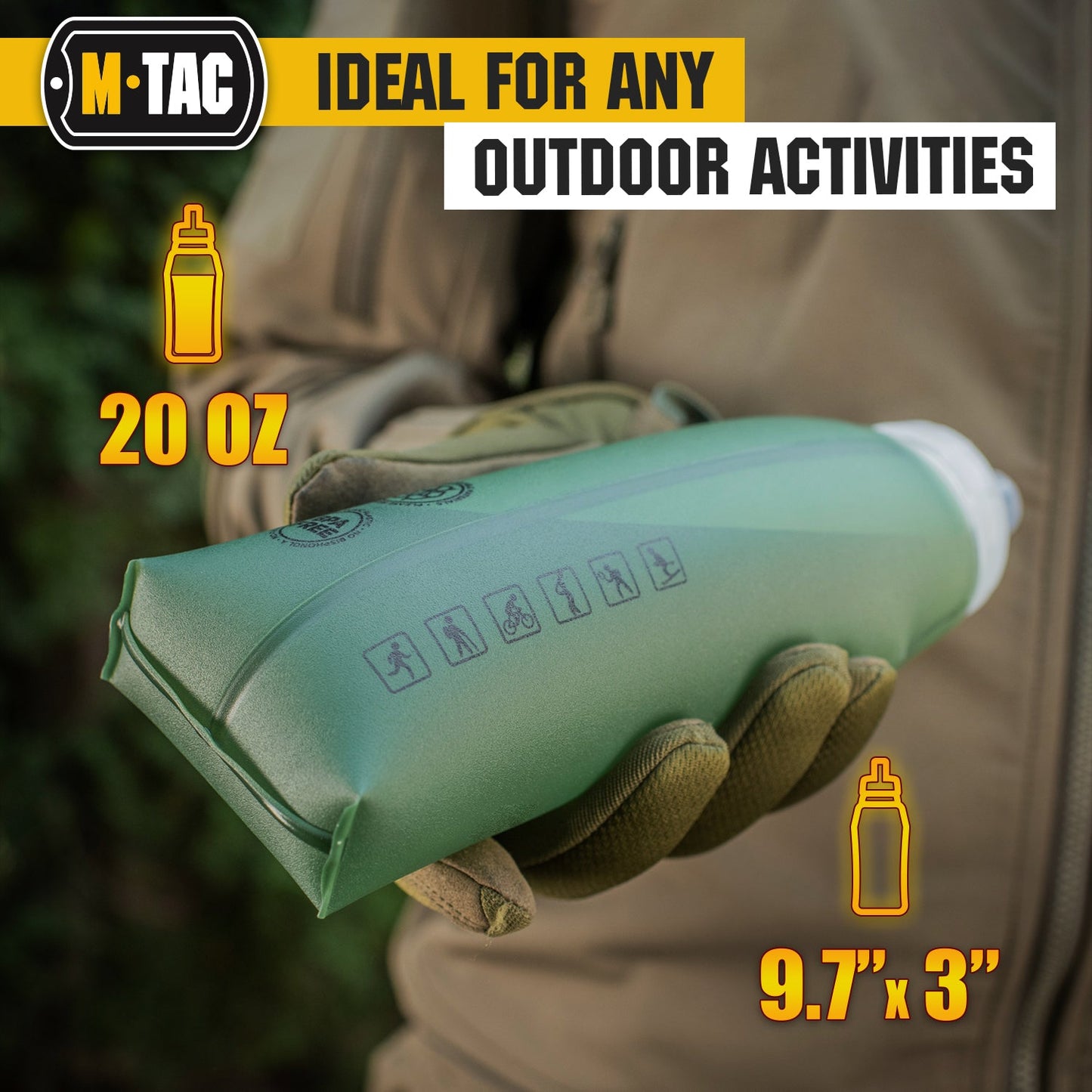 M-Tac Collapsible Water Bottle 20 oz