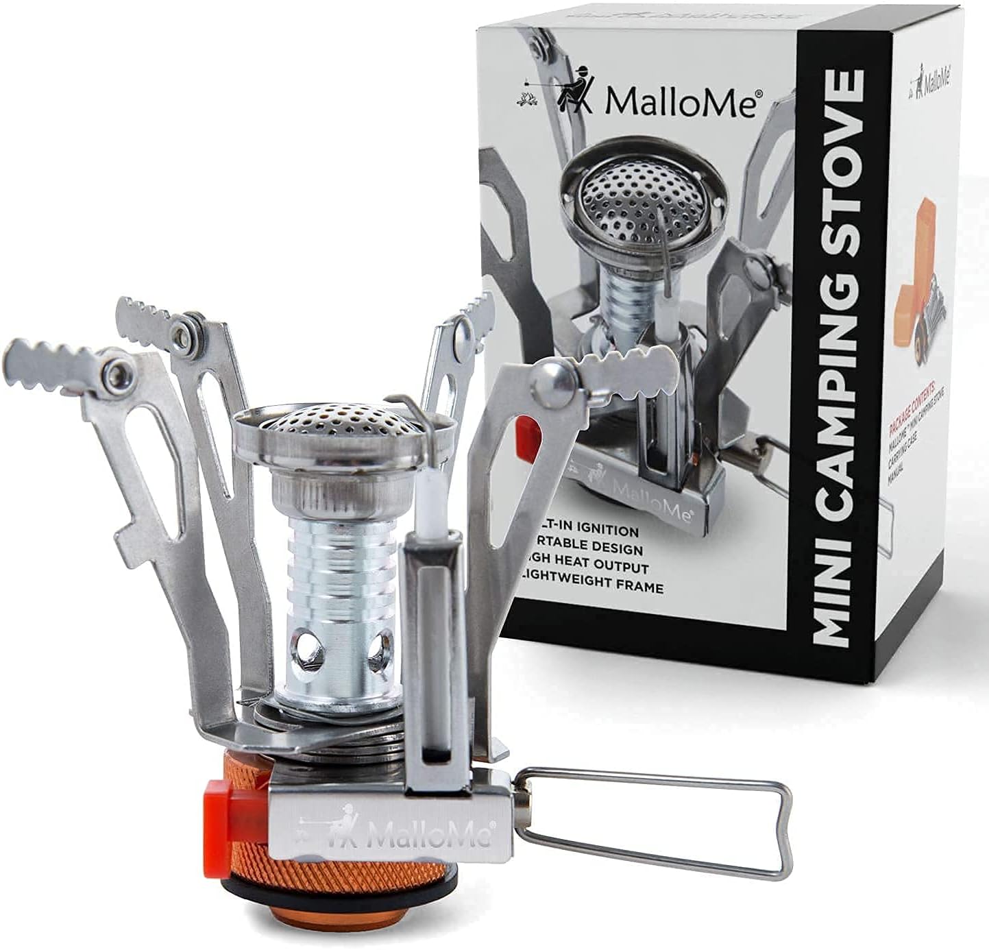 MalloMe 3 Liter Camping Cookware Mess Kit & Camping Stove Bundle…