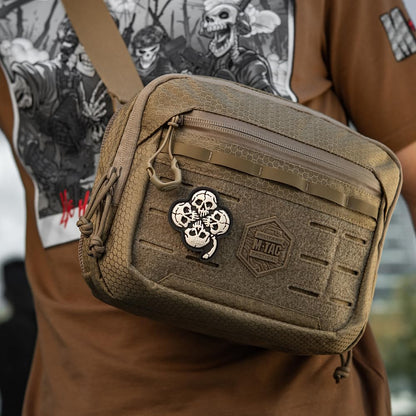 M-Tac Patch Clover with Skull 3D PVC