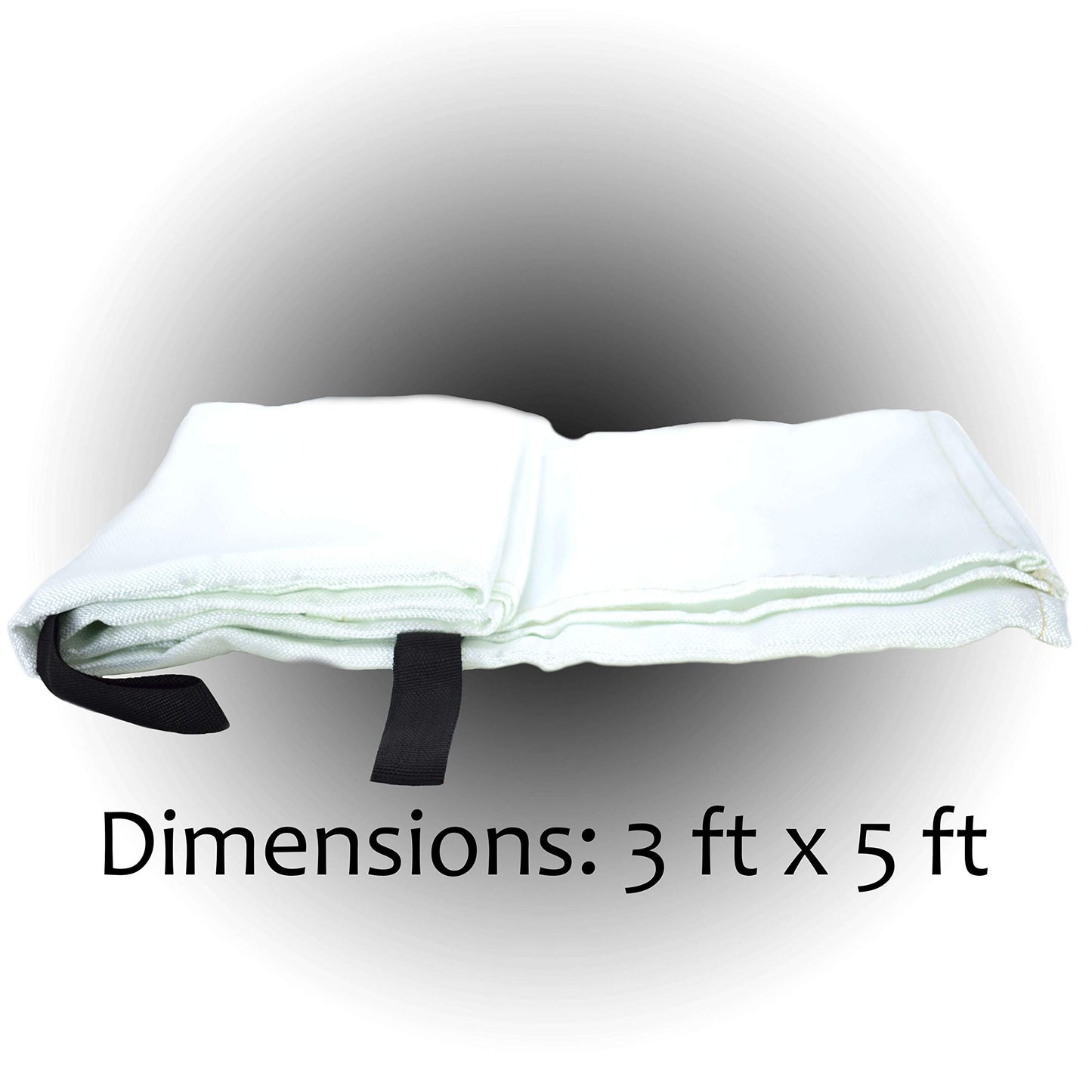 Parcil Safety SB-100 Silicone Coated Emergency Fire Blanket (40 in. x 40 in.) Emergency Kit Fire Extinguisher for Home & Kitchen, Woven Fiberglass Household Essentials, Chemical Free, No Mess