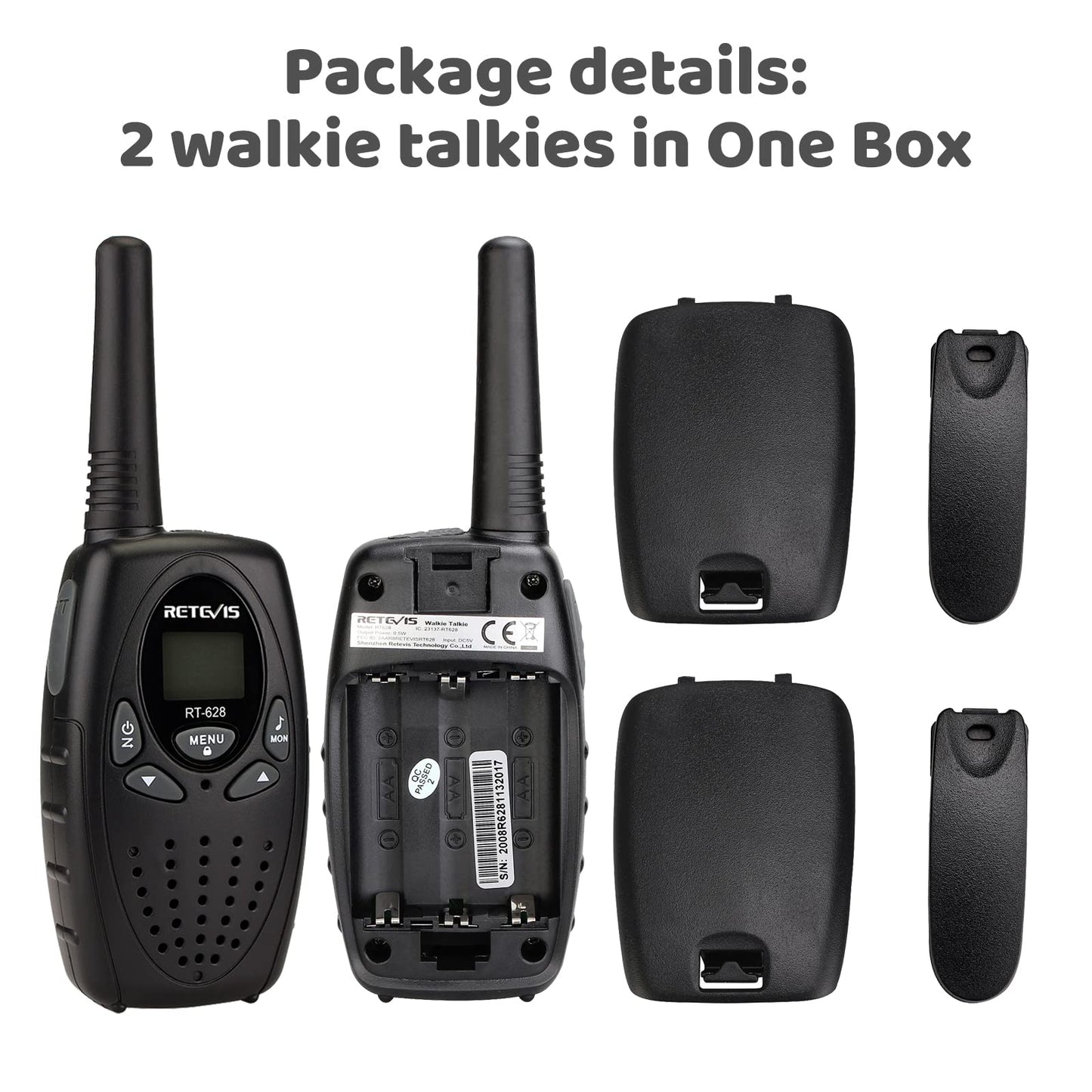 Retevis RT628 Walkie Talkies for Kids,Toys Gifts for 6-12 Years Old Boys Girls,Long Range 2 Way Radio 22CH VOX,Birthday Gift,Family Walkie Talkie for Camping Hiking Indoor Outdoor