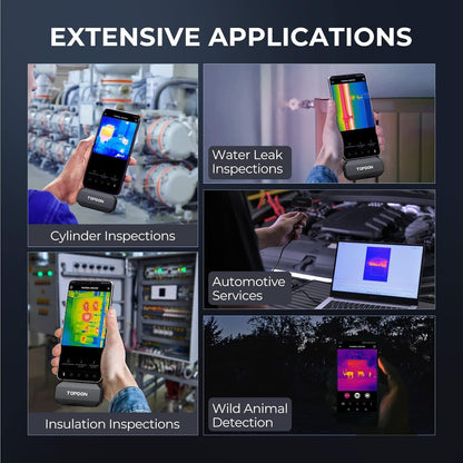 TOPDON TC001 Thermal Camera for Android, Super IR 512x384 High Resolution, Thermal Imaging Camera, Thermal Imager - Optimized Temperature Accuracy, Works for Smartphones and Tablets & PC(not for iOS)