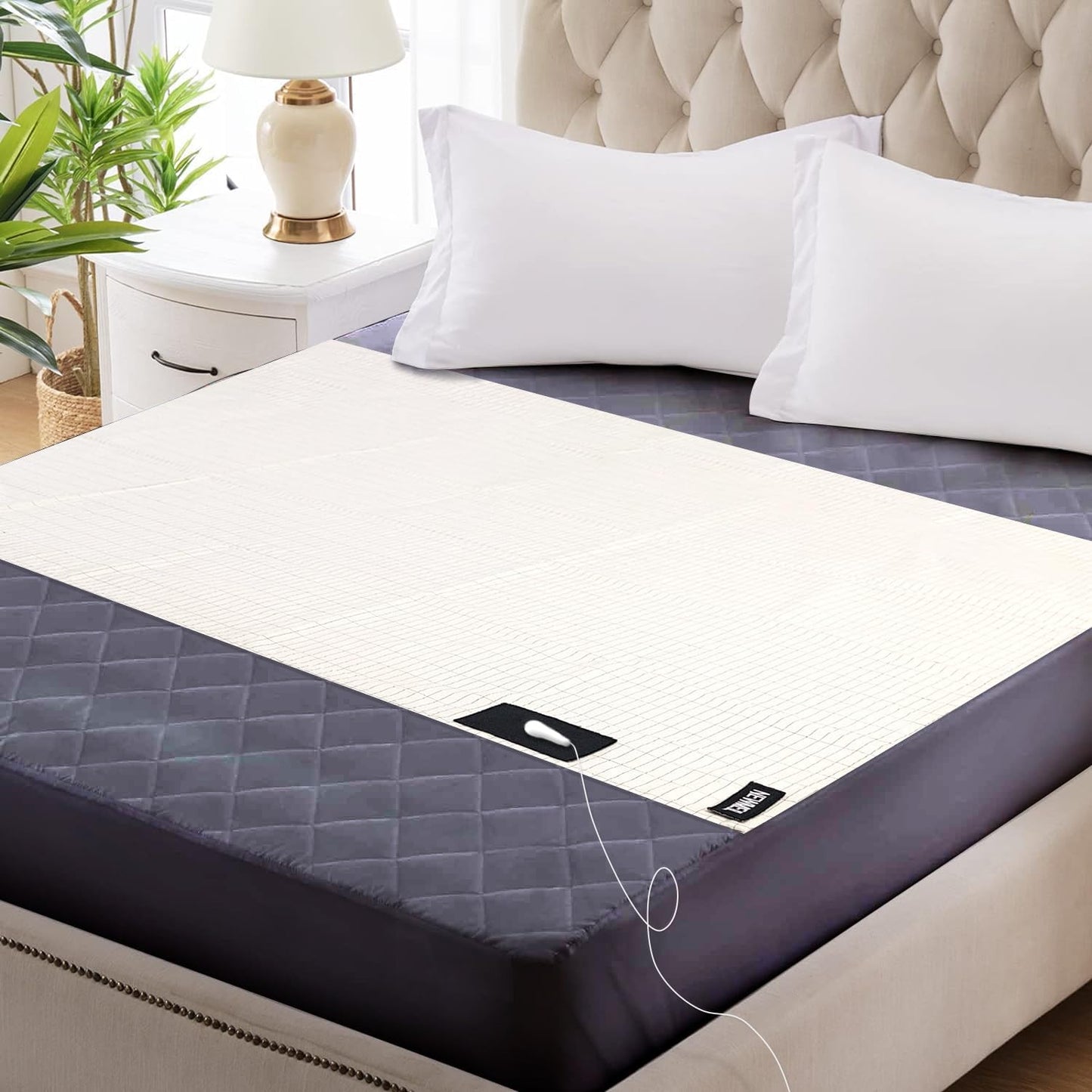 Grounding Sheet 27 * 52IN for Sleeping, Grounding Conductive Sheet Connecting to Earth, 5% Pure Silver for Bed