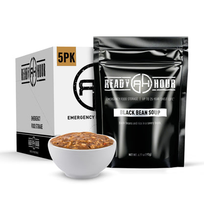 Ready Hour Homestyle Potato Soup Case Pack – 24 Servings (6 Pouches) – Freeze-Dried Soup, Emergency Survival Food, Long-Term Storage, Dehydrated Bulk Meal, Prepper Pantry Essential