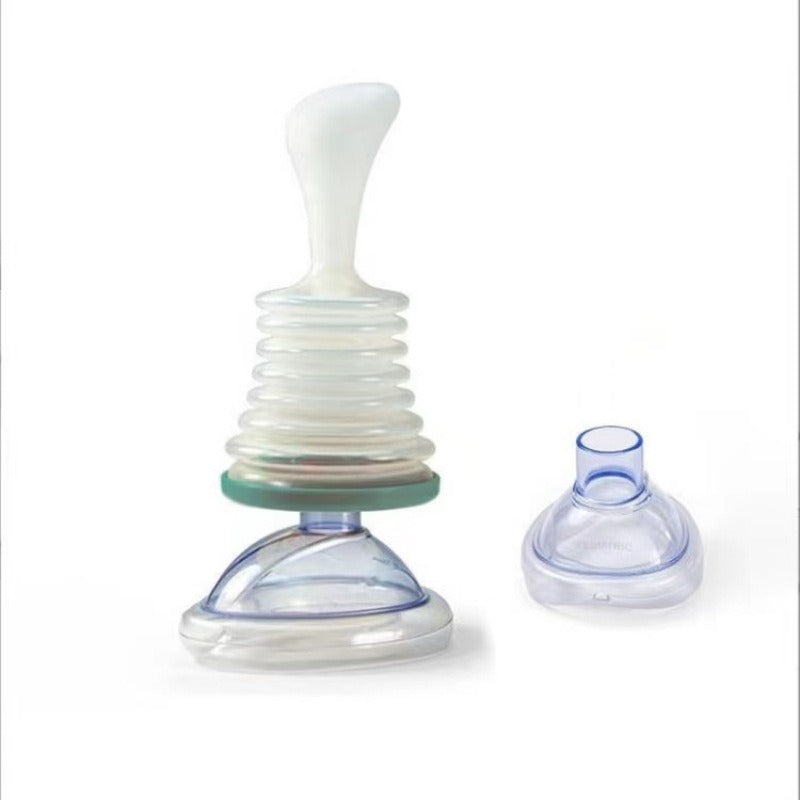 Respiratory trainer suffocation first aid mask artificial heart and lung Choking Emergency Device