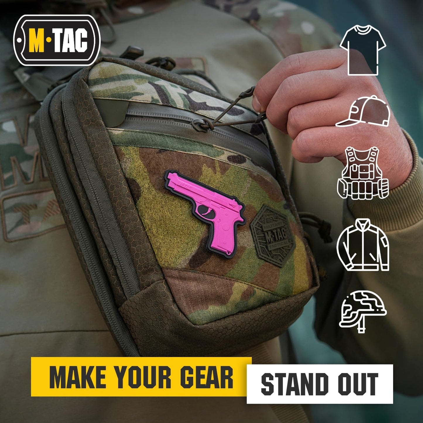 M-Tac Morale Patch Beretta 3D PVC