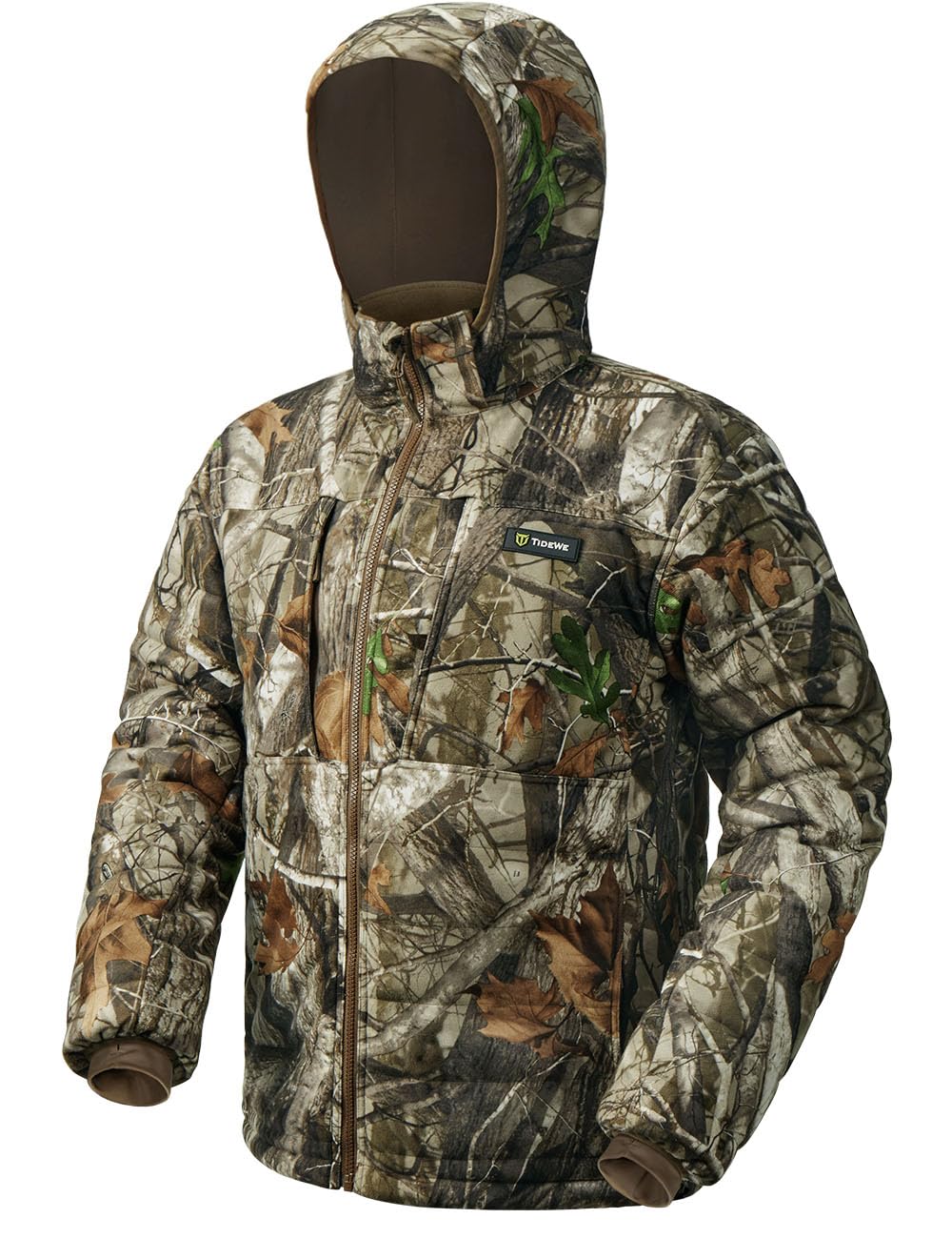 TIDEWE Hunting Jackets for Men, Silent Hunting Coat with 220G Insulation, Deer Hunting Clothes, Next Camo G2