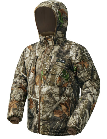 TIDEWE Hunting Jackets for Men, Silent Hunting Coat with 220G Insulation, Deer Hunting Clothes, Next Camo G2