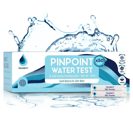 Pinpoint Water Test Kit – Fast & Easy Water Testing Kit for E. coli Detection - No Lab or Equipment Needed - Ideal for Well, Tap, and Drinking Water Testing (50 Pack)