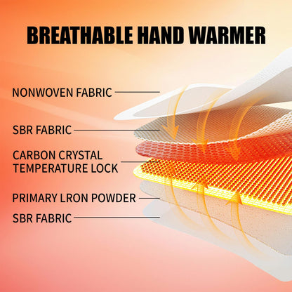 Hand Warmers Disposable - Up to 15 Hours of Heat - 50/100/200 Pack Super Long Lasting Air Activated Warmers, All Natural, Portable for Body, Hands & Toes - Odorless Hot Warmer Heater for Outdoor Sport