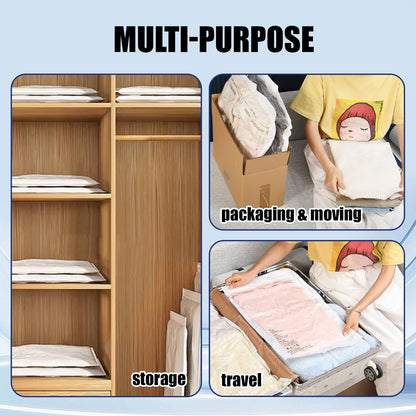 10 Pack Vacuum Storage Bags, Large Cube Bag (19.6 * 27.5 * 11.8 Inch), Large Vacuum Seal Bags for Clothing, Comforters, Blankets, Bedding, Closet Organization Space Saving