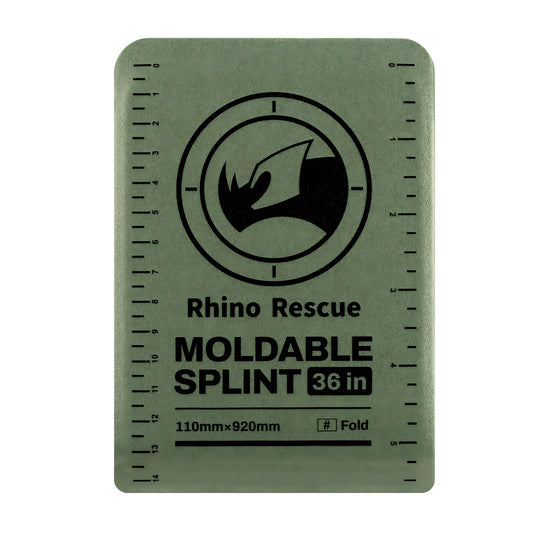 RHINO RESCUE First Aid Splint 36" X 4.3" Orange-Gray, Keep Bones in Position (1, Folded)