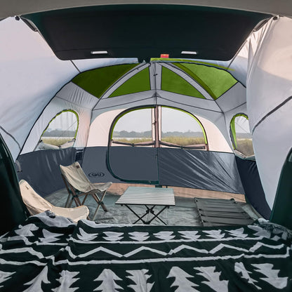 UNP SUV Tent for Camping, 6-Person SUV Tailgate Tent - Easy Set Up with Rainfly, 10'x9'x78in(H)