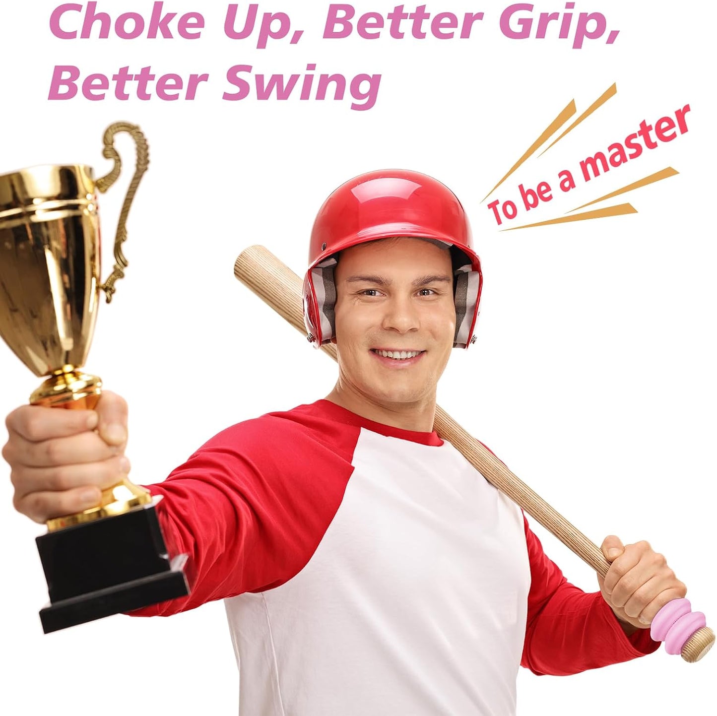 MIPREZT 5 Packs Baseball Bat Grip Choke Up Rings Choke Ring Baseball Softball Teeball Tball Bat Choke Up Ring Bat Knob Baseball Bat Accessories