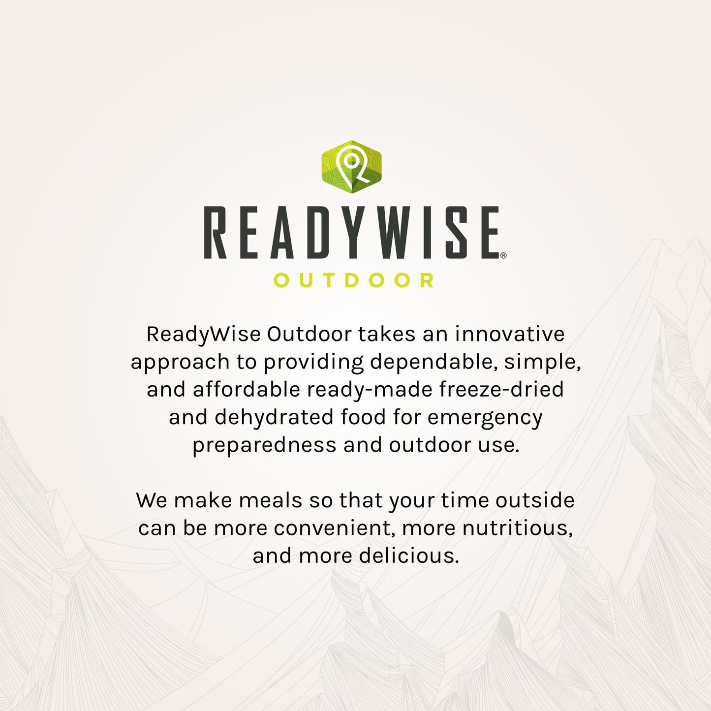 ReadyWise Outdoor Pro Adventure Meal - Breakfast Skillet, 2 Servings, 1 Pouch, Gluten Free, 700 Calories, 36g Protein, Freeze Dried Food & Dehydrated Backpacking Camping Meals, up to 5 Year Shelf Life