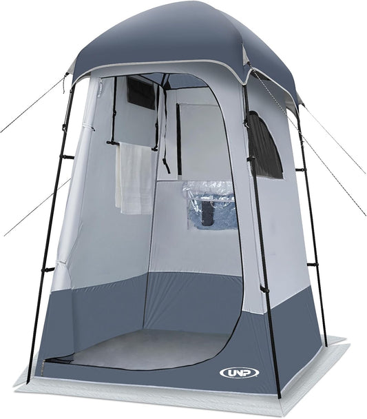 UNP Camping Shower Tent and 4 Person Cabin Tent for Hiking Outdoor Fishing Portable