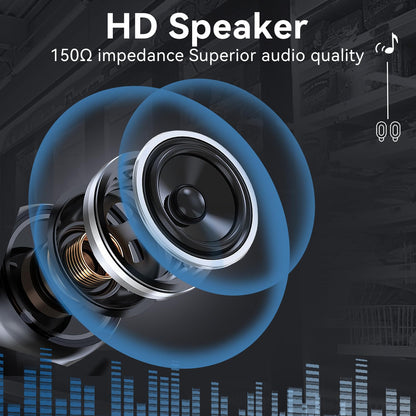 Retevis Walkie Talkie Earpiece with Mic,Volume Adjust,G Shape, for RT22 RT68 RT21 H-777 H-777S RT86,Compatible with Baofeng UV-5R 888S pxton Kenwood Two Way Radios,2 Way Radio Earpiece 2 Pin(10 Pack)