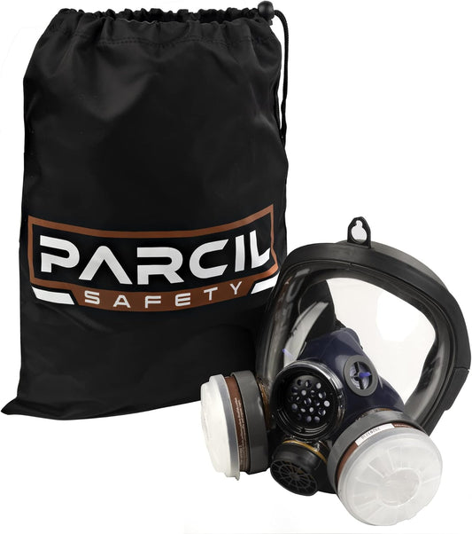 Parcil Safety Respirator Storage Pouch - Protect Your Face Mask and Keep it Clean, Convenient Drawstring Carrying Bag for Quick Access and Easy Transportation
