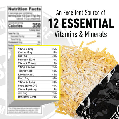 Ready Hour Mac and Cheese Case Pack (24 Servings), Freeze-Dried, Mac and Cheese Bulk, Survival Emergency and Real Non-Perishable Food, Long-Term Storage Food, 25-Year Shelf Life